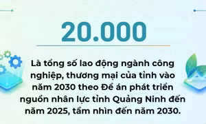 20.000 - là tổng số lao động ngành công nghiệp, thương mại của tỉnh vào năm 2030