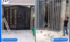 Địa chỉ sửa cửa sắt tại nhà rẻ TPHCM | Sửa Cửa Sắt Hòa Phát