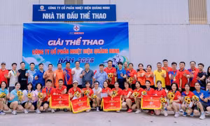 Khí thế sôi nổi từ giải thể thao công nhân lao động Công ty cổ phần Nhiệt Điện Quảng Ninh năm 2026