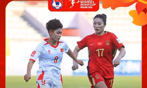 U20 nữ Việt Nam thua đậm U20 nữ Trung Quốc