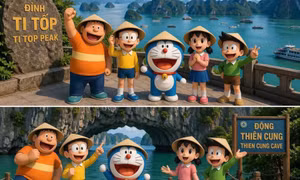 Vịnh Hạ Long là bối cảnh chính trong tập phim Doraemon đặc biệt "Món quà là chuyến du lịch đến Việt Nam"