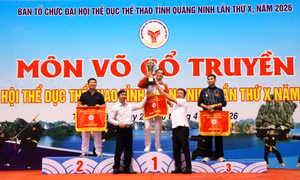 Đại hội TDTT tỉnh 2026: Phường An Sinh giành giải Nhất toàn đoàn Võ cổ truyền 