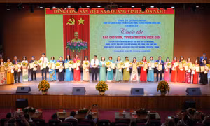 Khai mạc Cuộc thi báo cáo viên, tuyên truyền viên giỏi Cụm số 3