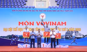 Đại hội TDTT tỉnh Quảng Ninh lần thứ X, năm 2026: Đoàn Đặc khu Vân Đồn vô địch môn Vovinam 