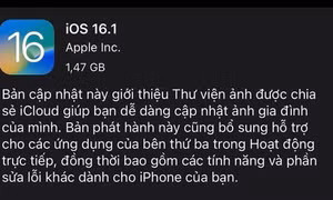 Apple ra iOS 16.1 sửa lỗi trên iPhone