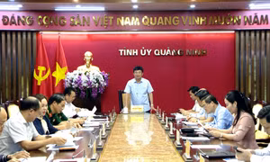 Họp Ban Chỉ đạo diễn tập khu vực phòng thủ tỉnh Quảng Ninh năm 2022