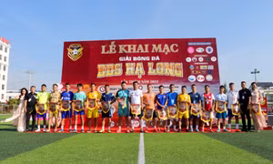 Khởi tranh Giải bóng đá BĐS Hạ Long năm 2022