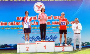 Quảng Yên đoạt giải Nhất toàn đoàn môn Điền kinh