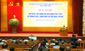 Hội nghị phổ biến, tập huấn các quy định pháp luật về PCCC và CNCH