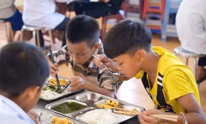 Mô hình trường học bán trú vùng cao 