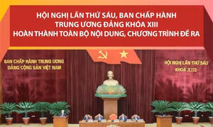 Hội nghị Trung ương 6 hoàn thành toàn bộ nội dung, chương trình đề ra