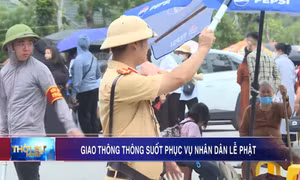 Giao thông thông suốt phục vụ nhân dân lễ Phật