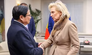 Thủ tướng Phạm Minh Chính gặp Công chúa Vương quốc Bỉ Astrid