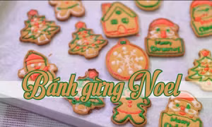 Làm bánh gừng Noel