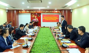 Tiếp và làm việc với Đoàn lớp bồi dưỡng công tác Tuyên huấn Lào