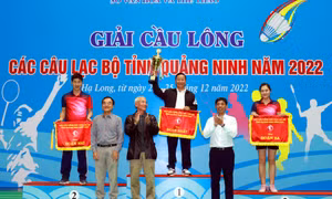 Đoạt 11 HCV, TP Hạ Long giành giải Nhất toàn đoàn Giải Cầu lông các CLB tỉnh