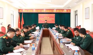 Kiểm tra công tác phổ biến giáo dục pháp luật, tình hình chấp hành kỷ luật quân đội và thực hiện đề án 1371 tại Ban CHQS TP Móng Cái