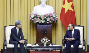 Chủ tịch nước tiếp Bộ trưởng Bộ Quản lý Tòa án quốc gia, Tòa án Tối cao Hàn Quốc