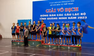 Kết thúc Giải vô địch bóng bàn các CLB tỉnh Quảng Ninh 2023