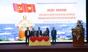 Sơ kết công tác phối hợp tuyên truyền biển, đảo năm 2023