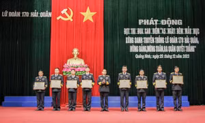 Lữ đoàn 170 phát động phong trào thi đua cao điểm
