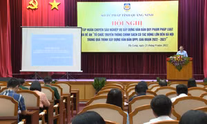 Nâng cao hiệu quả, chất lượng công tác xây dựng, ban hành văn bản quy phạm pháp luật
