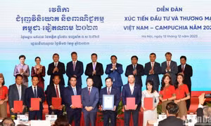 Thúc đẩy mạnh mẽ quan hệ kinh tế, thương mại Việt Nam và Campuchia lên một tầm cao mới