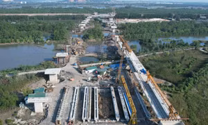 Tăng tốc thi công các cầu trên tuyến đường ven sông