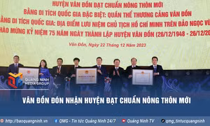Vân Đồn, Ba Chẽ đón nhận huyện đạt chuẩn nông thôn mới