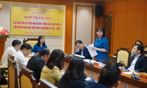 Ban Pháp chế HĐND tỉnh thẩm tra Dự thảo nghị quyết bổ sung biên chế giáo viên 