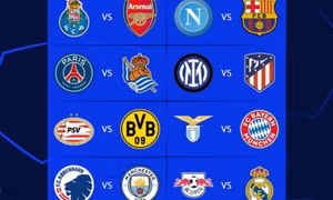 PSG tránh các ông lớn ở vòng 1/8 Champions League