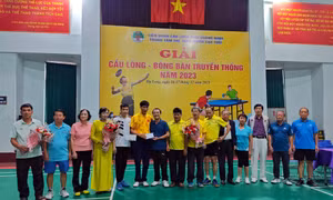 180 VĐV tham gia Giải Cầu lông - Bóng bàn truyền thống Người cao tuổi 2023