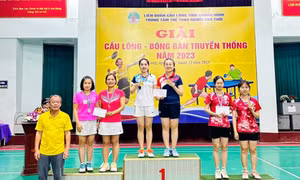 Kết thúc giải Cầu lông - Bóng bàn truyền thống Người cao tuổi 2023