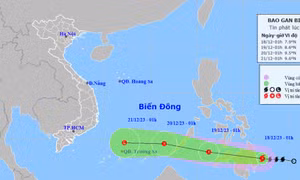 Thời tiết ngày 18/12: Bắc Bộ và Bắc Trung Bộ nhiệt độ tăng nhẹ, bão gần biển Đông