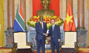 Chủ tịch nước Võ Văn Thưởng tiếp Phó Tổng thống Cộng hòa Nam Phi