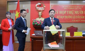 Cô Tô: 15 người giữ chức vụ do HĐND huyện bầu đều đạt tỉ lệ phiếu tín nhiệm cao
