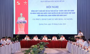 Tâm huyết, trách nhiệm đóng góp vào Dự thảo Đề án về xây dựng và hoàn thiện Nhà nước pháp quyền