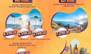 Tour ghép khách lẻ khởi hành từ Quảng Ninh