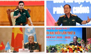 Bốn tướng Quân đội thôi giữ chức Thứ trưởng Bộ Quốc phòng từ ngày 1/6/2021
