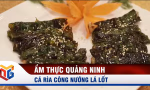 Cá rìa công nướng lá lốt