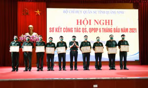 Bộ CHQS tỉnh Quảng Ninh: Sơ kết công tác QS, QPĐP 6 tháng đầu năm 2021