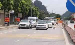 Phân luồng giao thông đối với phương tiện đi qua và không có nhu cầu đến TP Cẩm Phả