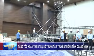 Tăng tốc hoàn thiện trụ sở Trung tâm Truyền thông tỉnh Quảng Ninh