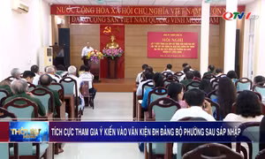 Tích cực tham gia ý kiến vào văn kiện Đại hội Đảng bộ phường sau sáp nhập