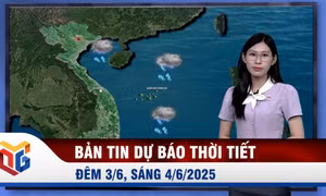 Dự báo thời tiết đêm 3/6, ngày 4/6/2025