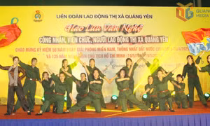 Quảng Yên: Giao lưu văn nghệ kỷ niệm 50 năm Ngày Giải phóng miền Nam, thống nhất đất nước 