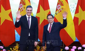 Tuyên bố chung về kết quả chuyến thăm chính thức Việt Nam của Thủ tướng Tây Ban Nha Pedro Sánchez