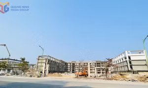 Dự án xây mới Trường THCS Trọng Điểm (TP Hạ Long) dự kiến hoàn thành đúng dịp 30/4