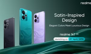 Realme 14T 5G sắp ra mắt với pin 6.000 mAh, thân máy mỏng nhẹ