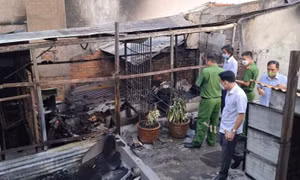 Cháy nhà giữa đêm, 4 người trong gia đình tử vong